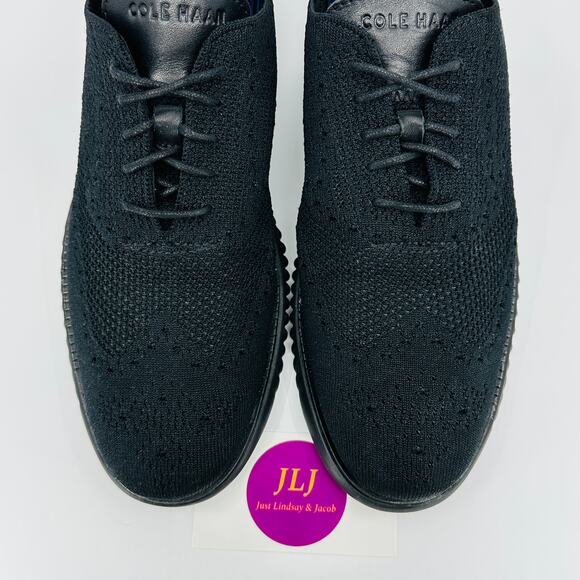 Cole Haan Men's 2.Zerogrand Stitchlite Black Wingtip Oxfords C28527 Size 9 M - Picture 4 of 11
